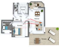 Grundriss - Heidestraße 114, Penthouse-Wohnung Nr. 13