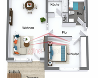Grundriss - Heidestraße 114, Penthouse-Wohnung Nr. 14